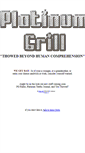 Mobile Screenshot of platinumgrill.org